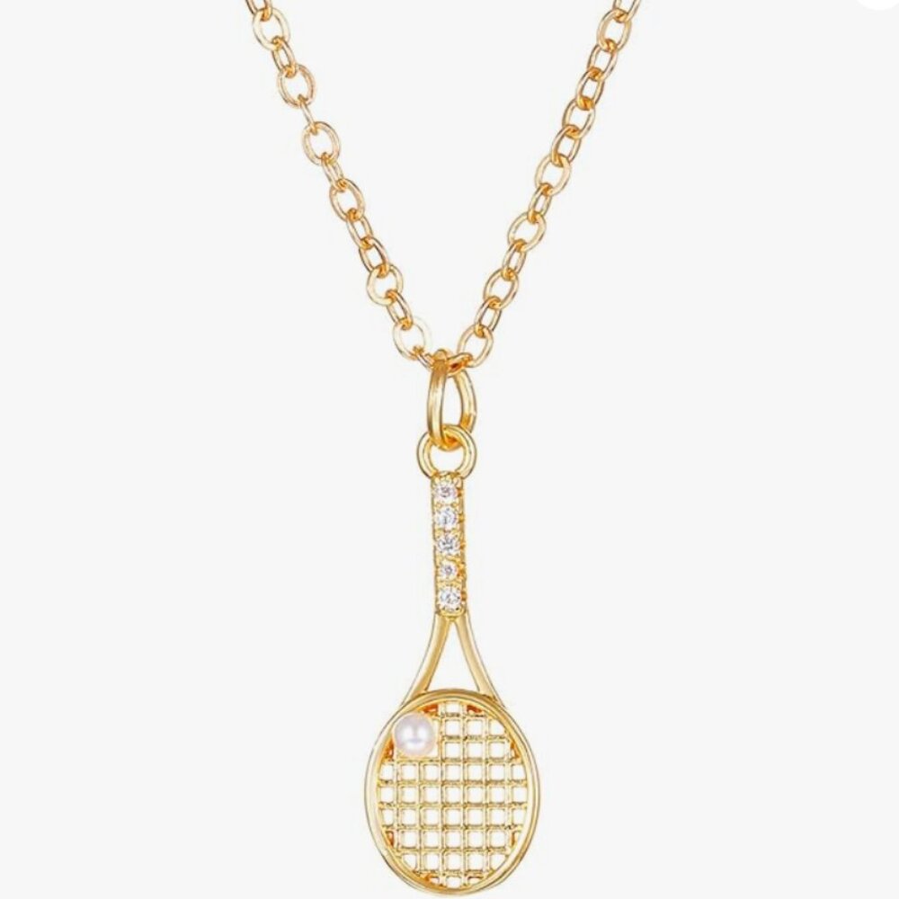 Tennis Racket Necklace